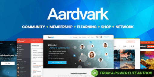 aardvark buddypress membership and community theme